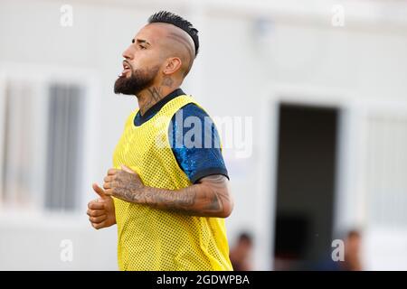 Arturo Vidal (FC Internazionale) bei Inter - FC Internazionale gegen Dinamo Kiev, Freundschaftsspiel in Monza (MB), Italien, August 14 2021 Stockfoto