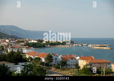 Mürefte ist eine Küstenstadt und ein Stadtteil der Provinz Tekirdağ an der Nordküste des Marmarameeres in Thrakien in der Türkei. Besuchsdatum: 28. juli 202 Stockfoto