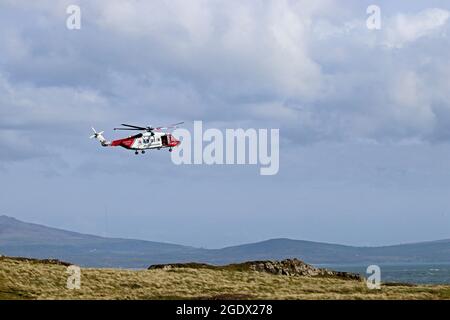 HM Coastguards Rettungshubschrauber G-MCGJ Stockfoto