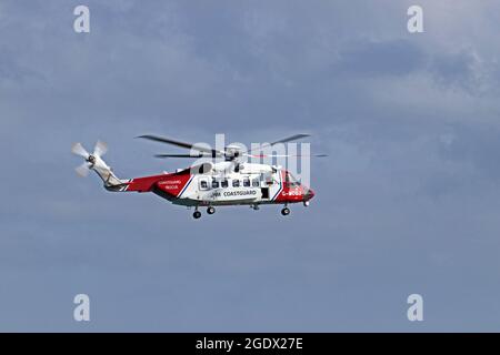 HM Coastguards Rettungshubschrauber G-MCGJ Stockfoto