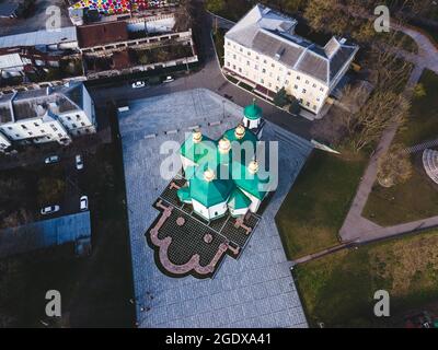 Kirche des Erlösers in Berestove in Kiew, Ukraine Stockfoto