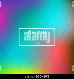 Abstrakter Hintergrund aus bunten Dreiecken. Farbenfrohes Mosaik-Banner. Stock Vektor