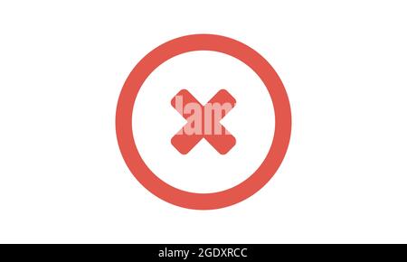 Abbrechen-Symbol. Design-Element für Vektorgrafik Stock Vektor