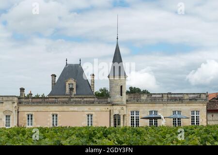 Château Marojallia, in Margaux-Cantenac, gelegen an der berühmten Weinstraße von Médoc in Gironde, Frankreich Stockfoto