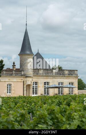 Château Marojallia, in Margaux-Cantenac, gelegen an der berühmten Weinstraße von Médoc in Gironde, Frankreich Stockfoto