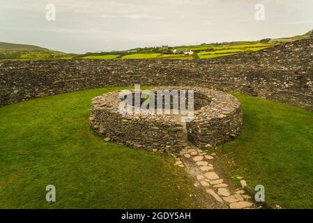 Cahergall megalithische Steinfestung in Irland Stockfoto