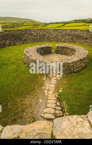 Cahergall megalithische Steinfestung in Irland Stockfoto