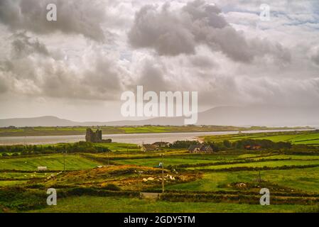 Cahergall megalithische Steinfestung in Irland Stockfoto