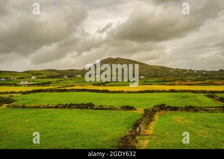 Cahergall megalithische Steinfestung in Irland Stockfoto