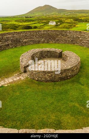 Cahergall megalithische Steinfestung in Irland Stockfoto