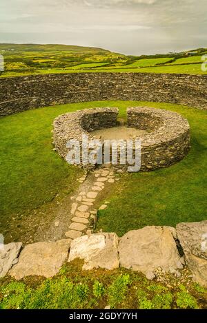 Cahergall megalithische Steinfestung in Irland Stockfoto