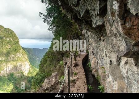 Blick auf die Berge von Maderia Stockfoto