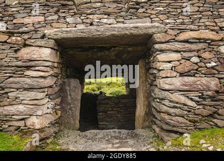 Cahergall megalithische Steinfestung in Irland Stockfoto