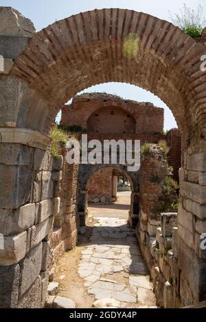 İznik ist eine so historische und alte Stadt, dass man es als ein Freilichtmuseum bezeichnen kann. Besuchsdatum 01. Juli 2021 Stockfoto