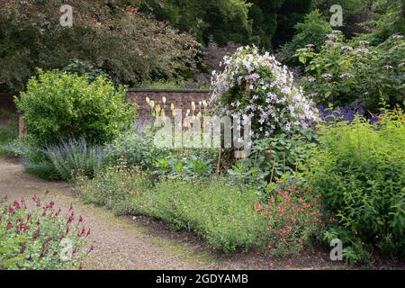 Newby Hall Gardens Der Herbstgarten Stockfoto