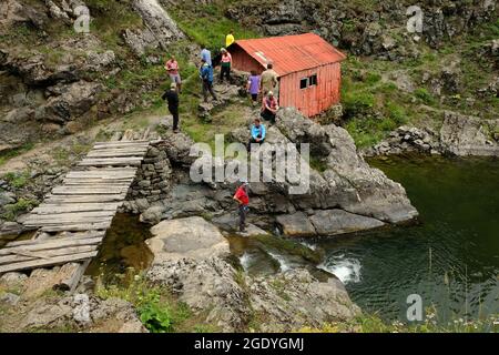 Wandern in der östlichen Schwarzmeer-Region am 1. August 2021 Stockfoto