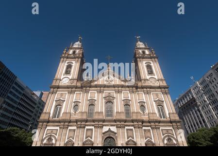 Candelaria Kirche (Igreja de Nossa Senhora da Candelaria) in Rio de Janeiro, Brasilien Stockfoto