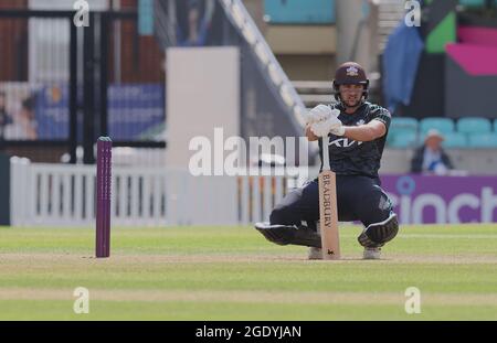 15. August 2021. London, Großbritannien. Als Surrey im Viertelfinale des Royal London One-Day Cup im Kia Oval gegen Gloucestershire ansetzt. David Rowe/ Alamy Live News Stockfoto