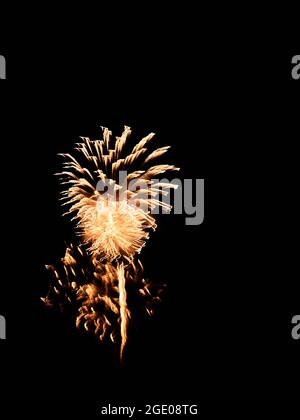 Feuerwerk Fallas Valencia regionale Feier Stockfoto