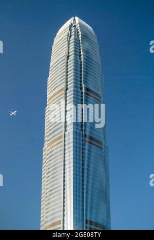 Zwei IFC Tower Building, Exchange Square, Chung Wan Central, Hong Kong Island, Hong Kong, Volksrepublik China Stockfoto