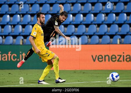 Ferrara, Italien. Januar 2016. Eine Aufnahme von Francesco Forte vom FC Venezia während des Fußballspiels zwischen dem FC Venezia und Frosinone Calcio im Stadion Paolo Mazza in Ferrara (Italien), 15. August 2021. Foto Andrea Staccioli/Insidefoto Kredit: Insidefoto srl/Alamy Live News Stockfoto