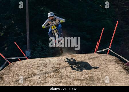 Monika HRASTNIK aus Slowenien während der Mountainbike-Weltmeisterschaft 2021 am 15. August 2021 in Maribor, Slowenien - Foto Olly Bowman / DPPI Stockfoto