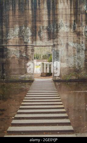 Stillgelegte Stahlfabrik in Duisburg Stockfoto