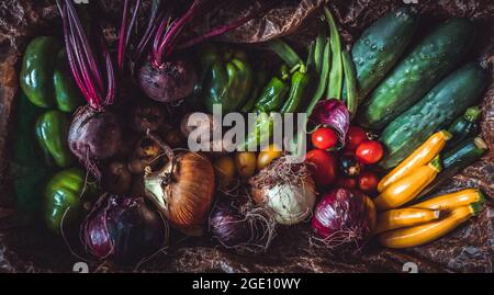 Einheimische Gemüse Stockfoto