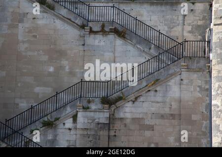 Jacob's Ladder - Flights of Steps - Military Road, Ramsgate Kent, England, Großbritannien Stockfoto