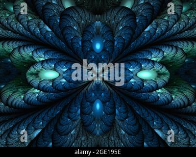 Abstrakter, farblich dynamischer, strukturierter Hintergrund mit Lichteffekt. Fraktale Texturkunst. Futuristische helle Maltextur für kreatives Grafikdesign Stockfoto