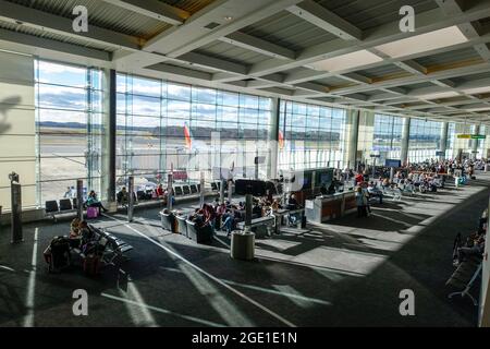 Die Terminalhalle für Southwest Airlines am Baltimore-Washington International Airport. Stockfoto