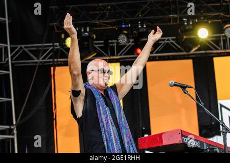 Edmonton, Kanada. August 2021. Mark Gladstone von Prism tritt beim Edmonton Rock Fest als Teil der Together Again Outdoor Festival-Reihe auf dem Northlands Exhibition Grounds in Edmonton auf. Together Again YEG Festival ist eine Reihe von Konzerten im August und September in Edmonton. Kredit: SOPA Images Limited/Alamy Live Nachrichten Stockfoto