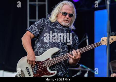 Edmonton, Kanada. August 2021. Prism's Tad Goddard tritt beim Edmonton Rock Fest im Rahmen der Together Again Outdoor Festival-Reihe auf dem Northlands Exhibition Grounds in Edmonton auf.Together Again YEG Festival ist eine Reihe von Konzerten im August und September in Edmonton. Kredit: SOPA Images Limited/Alamy Live Nachrichten Stockfoto