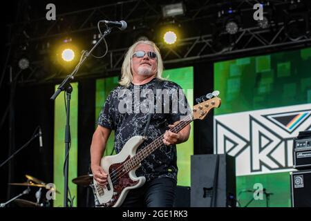 Edmonton, Kanada. August 2021. Prism's Tad Goddard tritt beim Edmonton Rock Fest im Rahmen der Together Again Outdoor Festival-Reihe auf dem Northlands Exhibition Grounds in Edmonton auf.Together Again YEG Festival ist eine Reihe von Konzerten im August und September in Edmonton. Kredit: SOPA Images Limited/Alamy Live Nachrichten Stockfoto