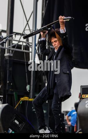 Edmonton, Kanada. August 2021. Prism-Sänger Al Harlow tritt beim Edmonton Rock Fest als Teil der Together Again Outdoor Festival-Reihe auf dem Northlands Exhibition Grounds in Edmonton auf. Together Again YEG Festival ist eine Reihe von Konzerten im August und September in Edmonton. (Foto von Ron Palmer/SOPA Images/Sipa USA) Quelle: SIPA USA/Alamy Live News Stockfoto