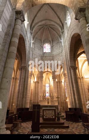 Gannat malte die Kirche. Allier-Abteilung. Auvergne Rhone Alpes. Frankreich Stockfoto