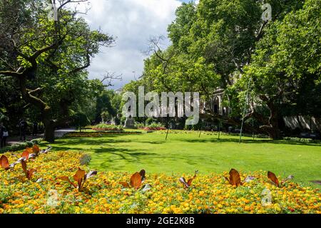 Whitehall Gardens am Victoria Embankment in London, England Stockfoto