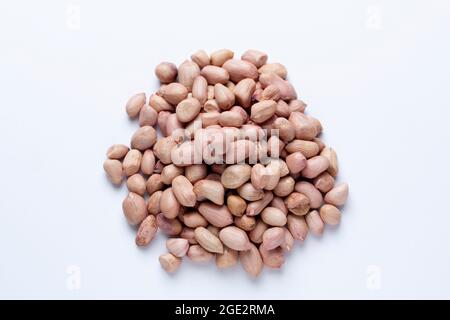 Erdnuss, Arachis hypogaea Satara, Maharashtra, Indien Stockfoto