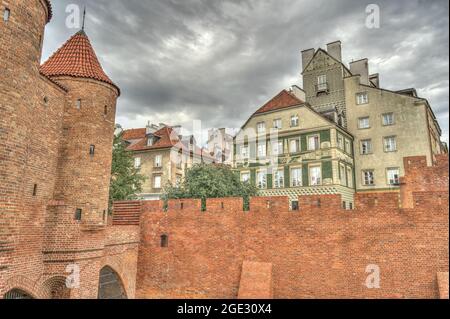 Warsaw Old Town, HDR-Bild Stockfoto