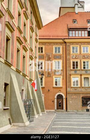 Warsaw Old Town, HDR-Bild Stockfoto