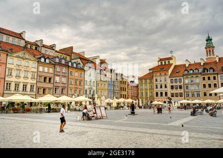 Warsaw Old Town, HDR-Bild Stockfoto