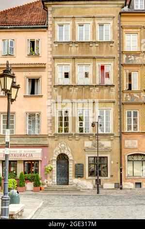 Warsaw Old Town, HDR-Bild Stockfoto