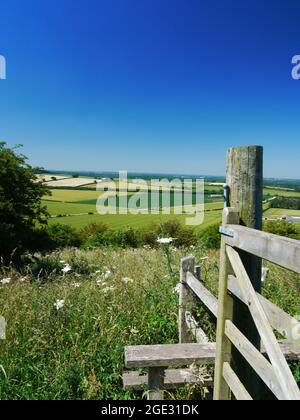 North Wessex Downs/Hills/Downland/Countryside Großbritannien. Stockfoto