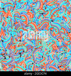 Handgezeichneter nahtloser Musterhintergrund. Vektorgrafik. Stock Vektor