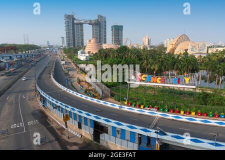 Kalkutta, Westbengalen, Indien - 1. Januar 2016 : Ma oder Maa Überführung, ist eine 4.5 Kilometer lange Überführung in Kalkutta. Von Alipore nach Eastern Metropolitan by Stockfoto