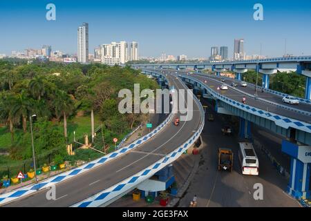 Kalkutta, Westbengalen, Indien - 1. Januar 2016 : Ma oder Maa Überführung, ist eine 4.5 Kilometer lange Überführung in Kalkutta. Von Alipore nach Eastern Metropolitan by Stockfoto