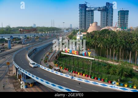 Kalkutta, Westbengalen, Indien - 1. Januar 2016 : Ma oder Maa Überführung, ist eine 4.5 Kilometer lange Überführung in Kalkutta. Von Alipore nach Eastern Metropolitan by Stockfoto