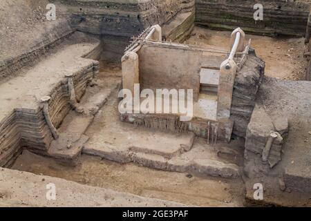 Archäologische Stätte von Joya de Ceren, El Salvador Stockfoto