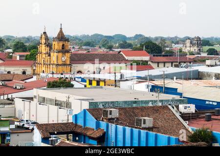 LEON, NICARAGUA - 25. APRIL 2016 Recoleccion Kirche in Leon Nicaragua Stockfoto