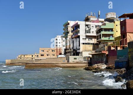 Das arme Viertel Ouzai, südliche Vororte, Beirut, Libanon. Stockfoto